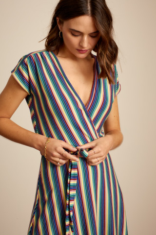Abigail Dress Piccolo Stripe